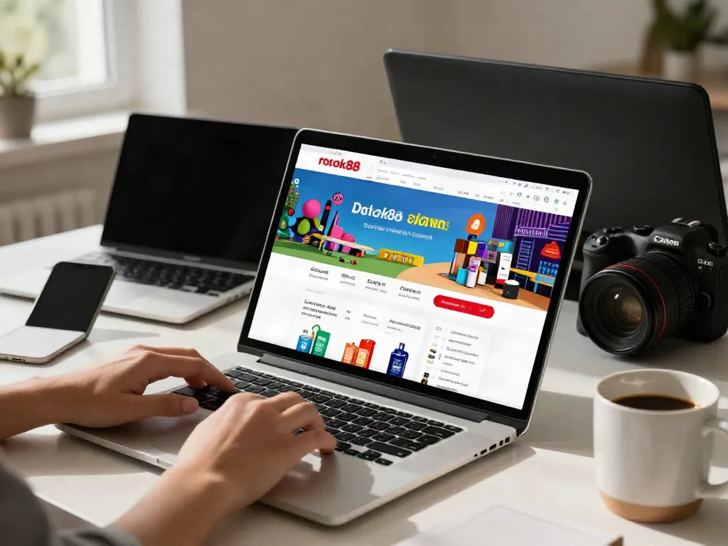 Shopping experience on rokok88 website showing user-friendly interface and vibrant product categories.